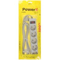 Сетевой фильтр Perfeo POWERX PF_A4717 серый