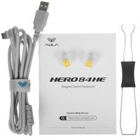 Клавиатура  проводная AULA HERO84 HE цвет фиолетовый