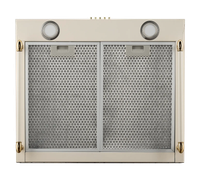 Exhaust hood fireplace Artel Art-0760 Retro beige/golden