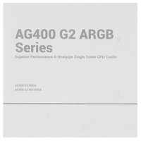 Кулер для процессора DEEPCOOL AG400 G2 ARGB [R-AG400-BKAMMG2-G] черный