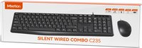 Keyboard and mouse  Wired  Meetion C235 black