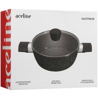 Кастрюля Aceline A3C60 6 л 28 см серый
