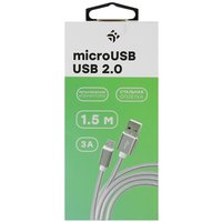 Кабель DEXP micro USB-B - USB Type-A серый 1.5 м