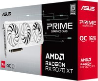 Видеокарта ASUS AMD Radeon 9070 XT PRIME White OC Edition [PRIME-RX9070XT-O16G-WHITE]