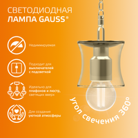 Комплект филаментных ламп Gauss Filament Elementary 52218