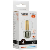 Комплект филаментных ламп Gauss Filament Elementary 52218