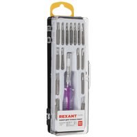 Отвертка с набором насадок Rexant