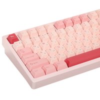 Клавиатура  проводная + беспроводная WOBKEY Rainy75 Pro цвет розовый
