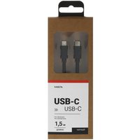 Кабель Aceline USB Type-C - USB Type-C черный 1.5 м