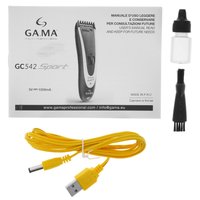 Машинка для стрижки Ga.Ma GC542 SPORT черный/желтый
