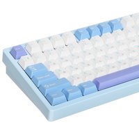 Клавиатура  проводная + беспроводная WOBKEY Rainy75 цвет голубой