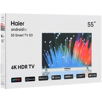55" (140 cm) TV Haier 55 Smart TV S3 black