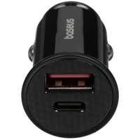 Car charger Baseus Circular Plastic black