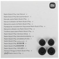 TWS headphones Xiaomi Redmi Buds 6 Play black 2024