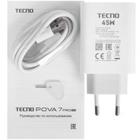 6.78" Смартфон Tecno POVA 7 Pro 5G 256 ГБ серый
