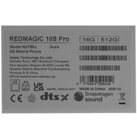 6.85" Смартфон Nubia Red Magic 10S Pro 512 ГБ серый