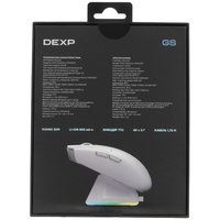 Мышь беспроводная/проводная DEXP GS Darkfire  белый