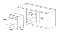 Электрический духовой шкаф DEXP A-Simple белый
