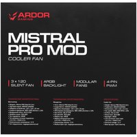 Комплект вентиляторов ARDOR GAMING Mistral PRO Mod Kit 3in1  черный