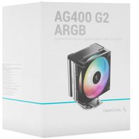 Кулер для процессора DEEPCOOL AG400 G2 ARGB [R-AG400-BKAMMG2-G] черный