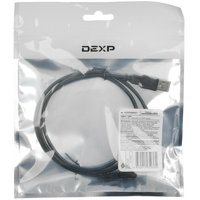 Кабель DEXP USB Type-A - USB Type-A черный 1 м