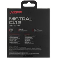 Вентилятор ARDOR GAMING Mistral CL12  черный