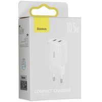 Charger Baseus Compact 2U white