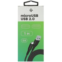 Кабель DEXP micro USB-B - USB Type-A черный 1 м