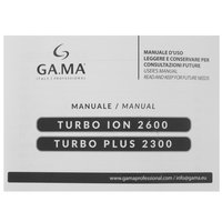 Фен-щетка GA.MA TURBO PLUS 2300 - MY белый/розовый, черный