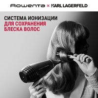 Фен Rowenta CV887LF0 черный/красный, серый