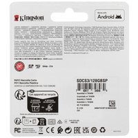 Карта памяти Kingston microSDXC 128 ГБ [SDCS3/128GBSP]