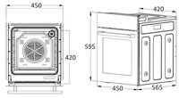 Электрический духовой шкаф DEXP 1YLO45СB черный