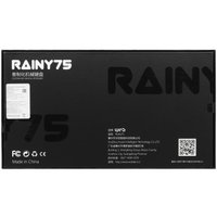 Клавиатура  проводная + беспроводная WOBKEY Rainy75 цвет серебристый