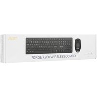 Клавиатура+мышь беспроводная   MSI FORGE K200 Wireless Combo черный