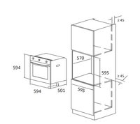 Электрический духовой шкаф DEXP A-Simple белый