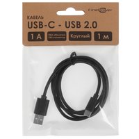 Кабель FinePower USB Type-C - USB Type-A черный 1 м