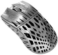 Мышь беспроводная/проводная PWNAGE Trinity Gaming Mouse CF [Trinity Gaming Mouse CF Platinum（Cutout/Sides)] серебристый