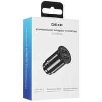 Автомобильное ЗУ DEXP DCU2AA18Q черный