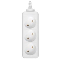 Extension cord DEXP Basic 330W white