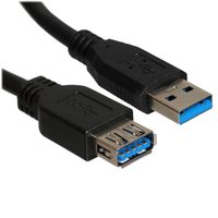 Кабель DEXP USB Type-A - USB Type-A черный 2 м
