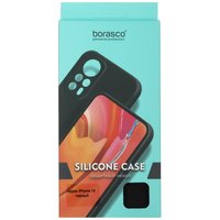 Накладка  BoraSCO Silicone Case для Apple iPhone 13 черный
