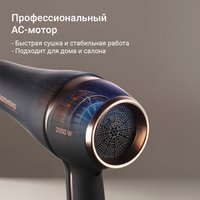 Фен Redmond RF-CB526 черный/золотистый