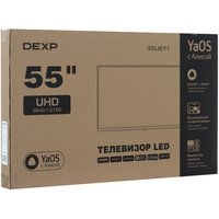 55" (138 см) Телевизор DEXP 55UEY1 черный