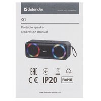 Портативная колонка Defender Q1, черный