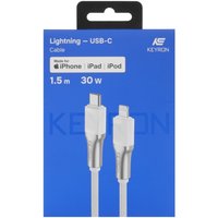 Кабель KEYRON Lightning 8-pin - USB Type-C белый 1.5 м