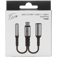 Cable   FIERO USB Type-C - jack 3.5 mm, USB Type-C