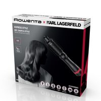 Фен-щетка Rowenta Karl Lagerfeld CF635LF0 черный/красный