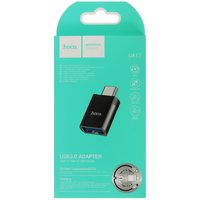 Переходник Hoco USB Type-C - USB Type-A черный