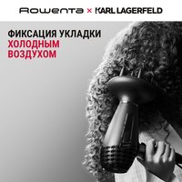 Фен Rowenta CV887LF0 черный/красный, серый