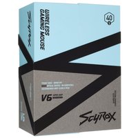 Мышь беспроводная/проводная Scyrox V6  синий